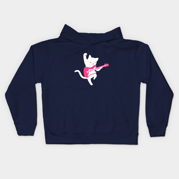 kitten rock Kids Hoodie by Masahito